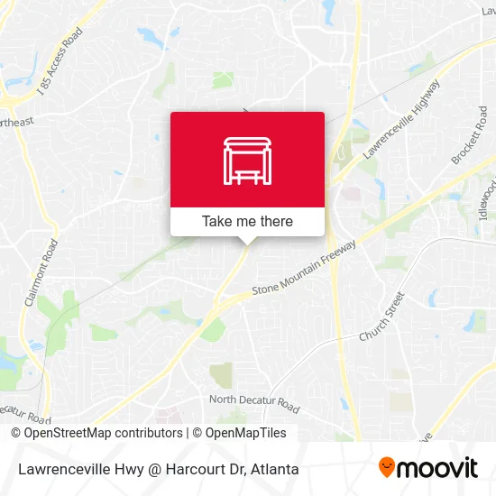 Lawrenceville Hwy @ Harcourt Dr map
