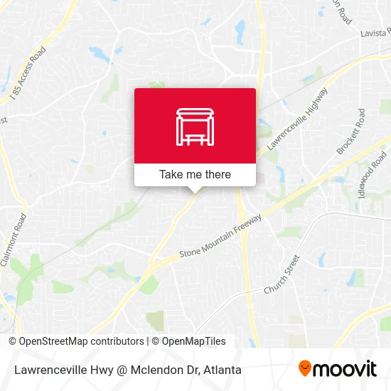 Lawrenceville Hwy @ Mclendon Dr map