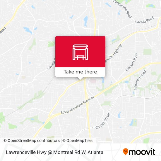Lawrenceville Hwy @ Montreal Rd W map