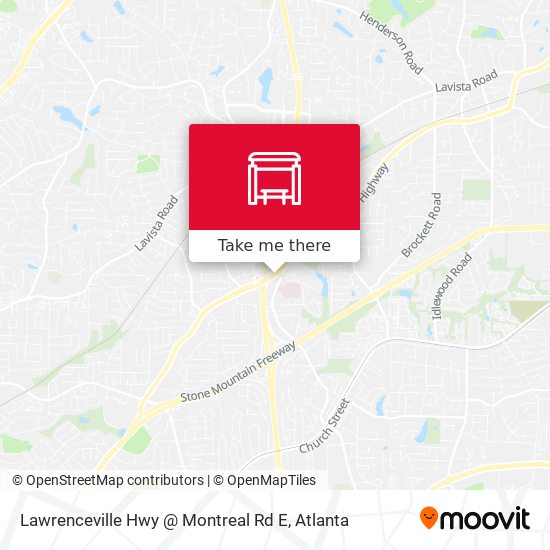 Mapa de Lawrenceville Hwy @ Montreal Rd E