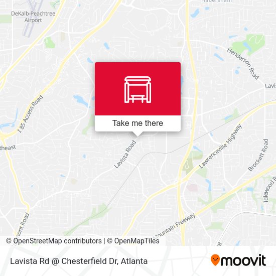 Mapa de Lavista Rd @ Chesterfield Dr