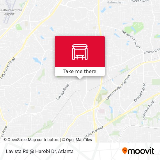 Lavista Rd @ Harobi Dr map