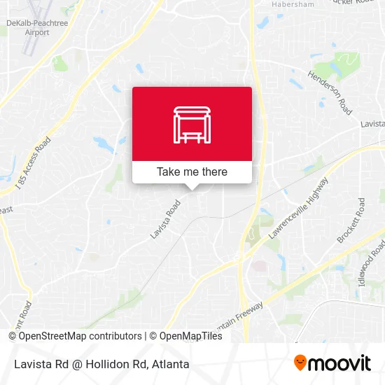 Lavista Rd @ Hollidon Rd map