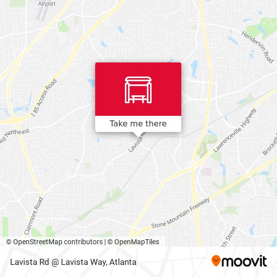 Lavista Rd @ Lavista Way map