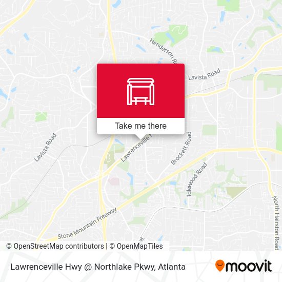 Mapa de Lawrenceville Hwy @ Northlake Pkwy