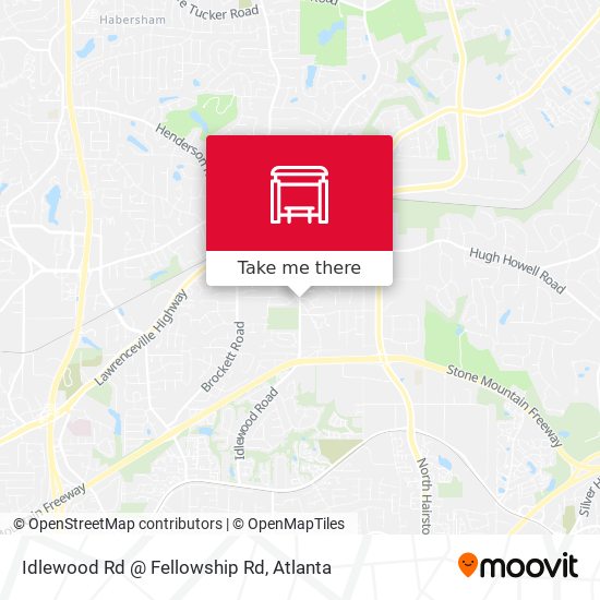 Idlewood Rd @ Fellowship Rd map