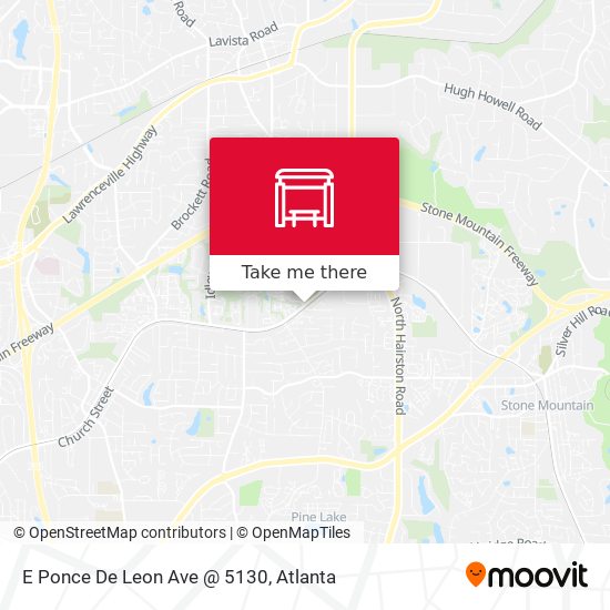 E Ponce De Leon Ave @ 5130 map