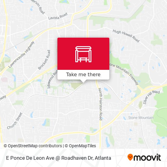 E Ponce De Leon Ave @ Roadhaven Dr map