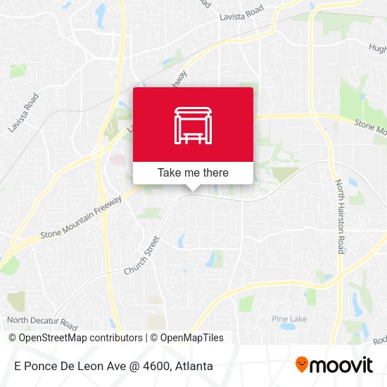 Mapa de E Ponce De Leon Ave @ 4600