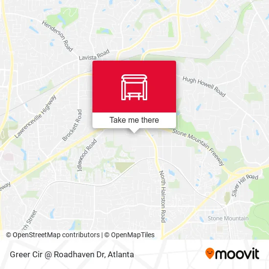Greer Cir @ Roadhaven Dr map