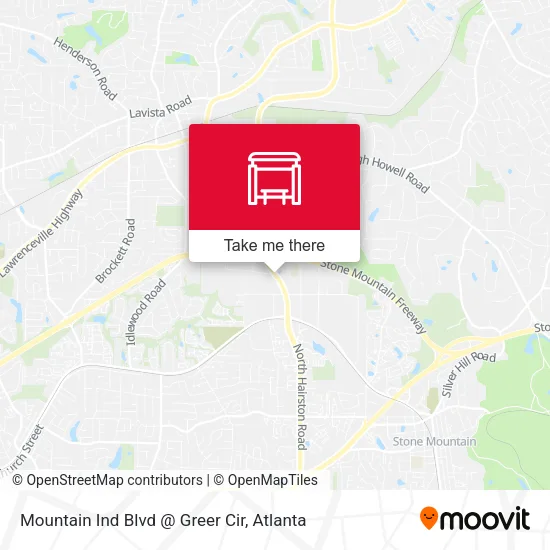 Mapa de Mountain Ind Blvd @ Greer Cir