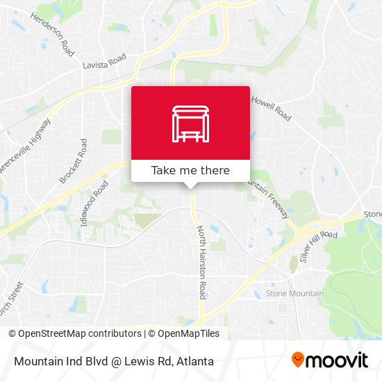 Mountain Ind Blvd @ Lewis Rd map