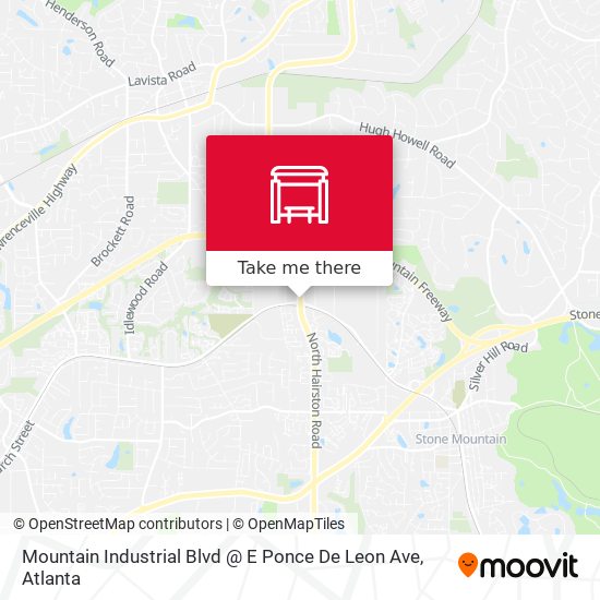 Mountain Industrial Blvd @ E Ponce De Leon Ave map