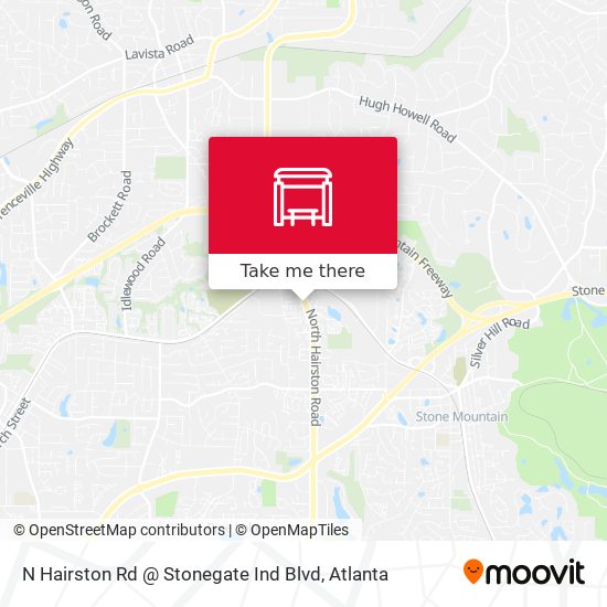 N Hairston Rd @ Stonegate Ind Blvd map