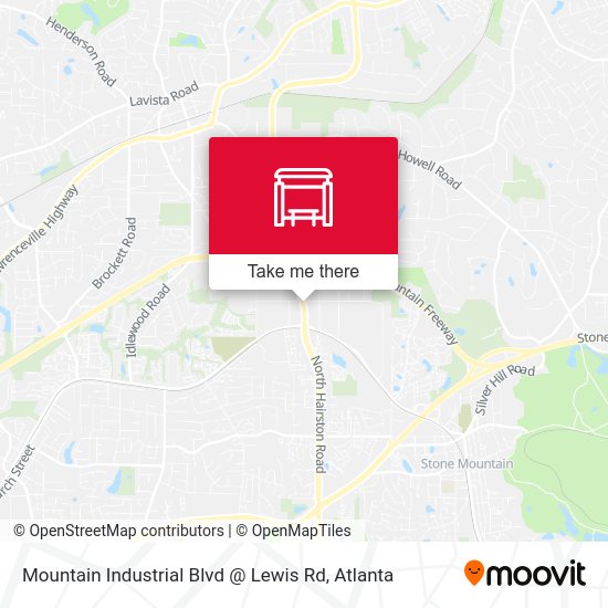 Mountain Industrial Blvd @ Lewis Rd map