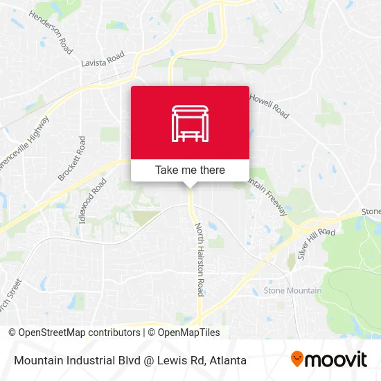 Mountain Industrial Blvd @ Lewis Rd map