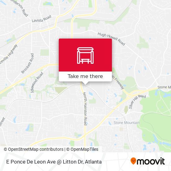 E Ponce De Leon Ave @ Litton Dr map