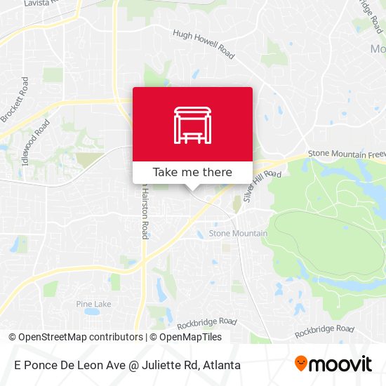 Mapa de E Ponce De Leon Ave @ Juliette Rd
