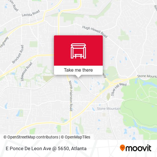 Mapa de E Ponce De Leon Ave @ 5650