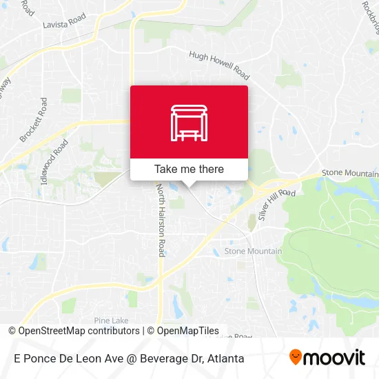 E Ponce De Leon Ave @ Beverage Dr map