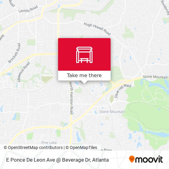 Mapa de E Ponce De Leon Ave @ Beverage Dr