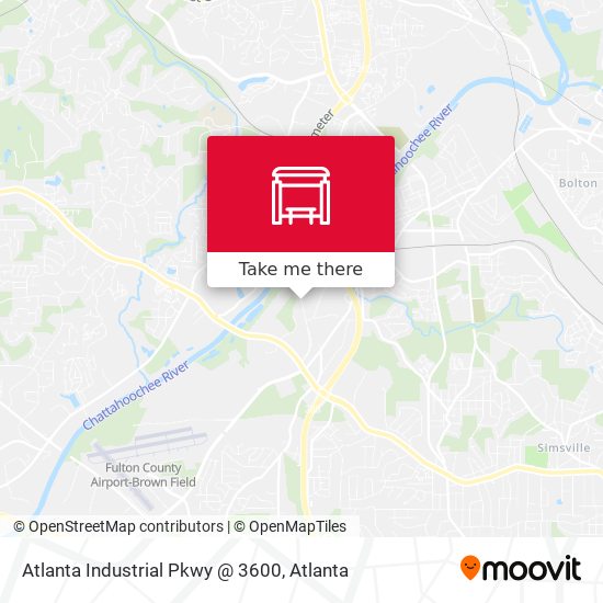 Mapa de Atlanta Industrial Pkwy @ 3600