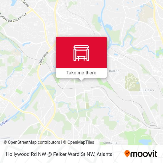 Hollywood Rd NW @ Felker Ward St NW map