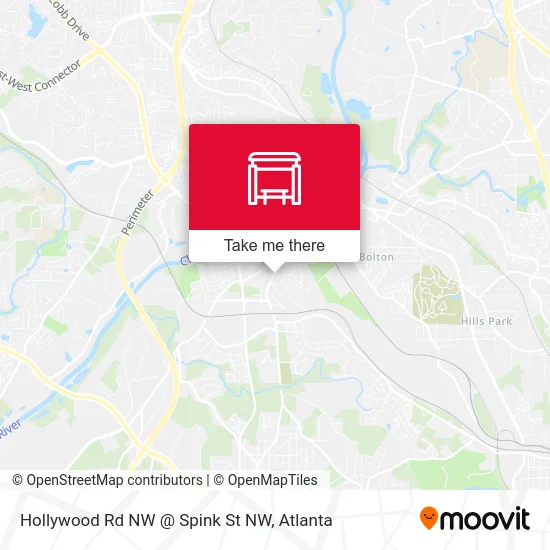 Hollywood Rd NW @ Spink St NW map