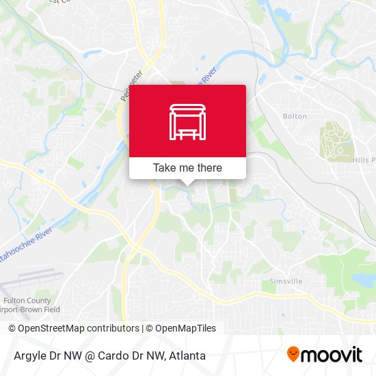 Mapa de Argyle Dr NW @ Cardo Dr NW