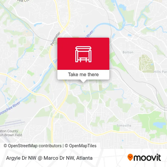 Argyle Dr NW @ Marco Dr NW map