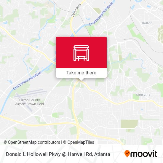 Donald L Hollowell Pkwy @ Harwell Rd map