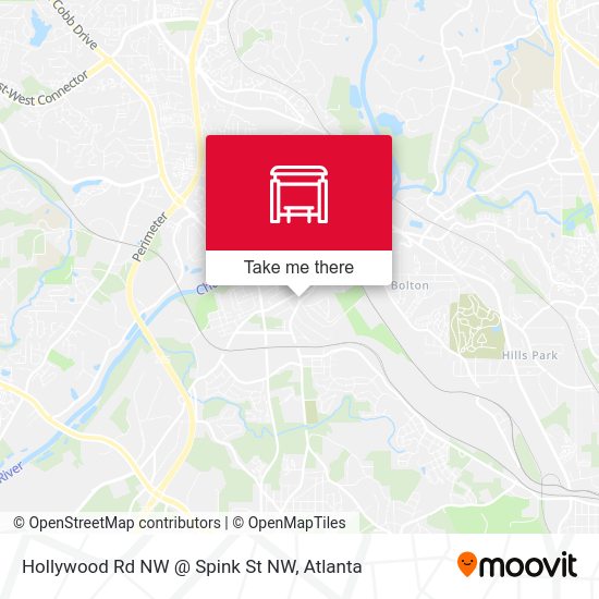 Mapa de Hollywood Rd NW @ Spink St NW