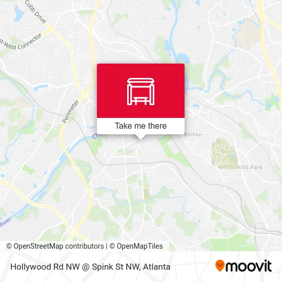 Hollywood Rd NW @ Spink St NW map