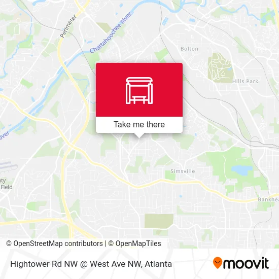 Mapa de Hightower Rd NW @ West Ave NW