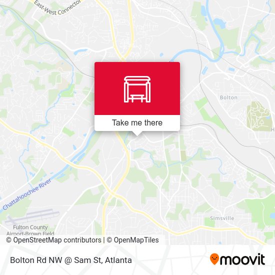 Mapa de Bolton Rd NW @ Sam St