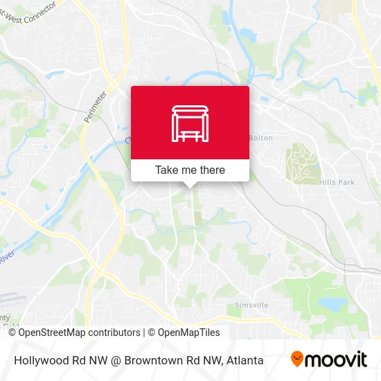 Hollywood Rd NW @ Browntown Rd NW map