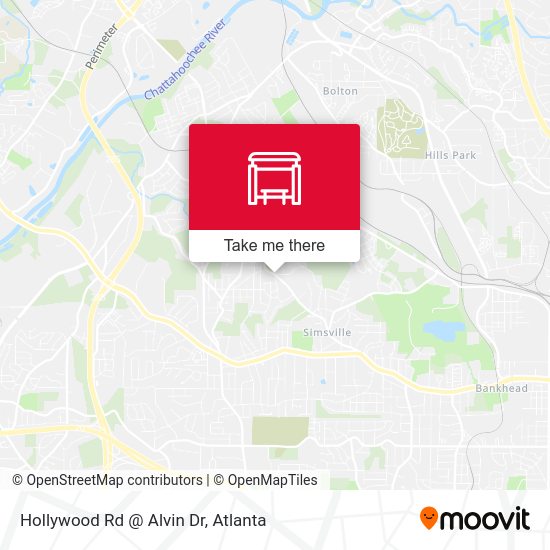 Mapa de Hollywood Rd @ Alvin Dr