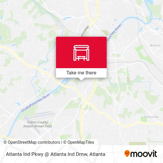 Atlanta Ind Pkwy @ Atlanta Ind Drnw map