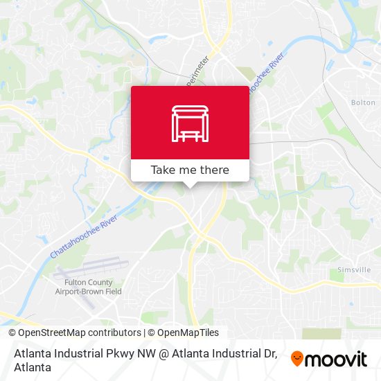 Mapa de Atlanta Industrial Pkwy NW @ Atlanta Industrial Dr