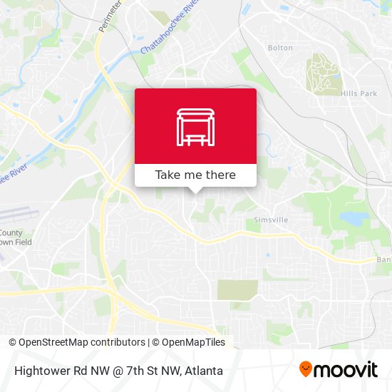 Mapa de Hightower Rd NW @ 7th St NW