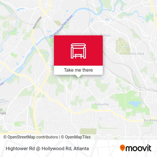 Hightower Rd @ Hollywood Rd map
