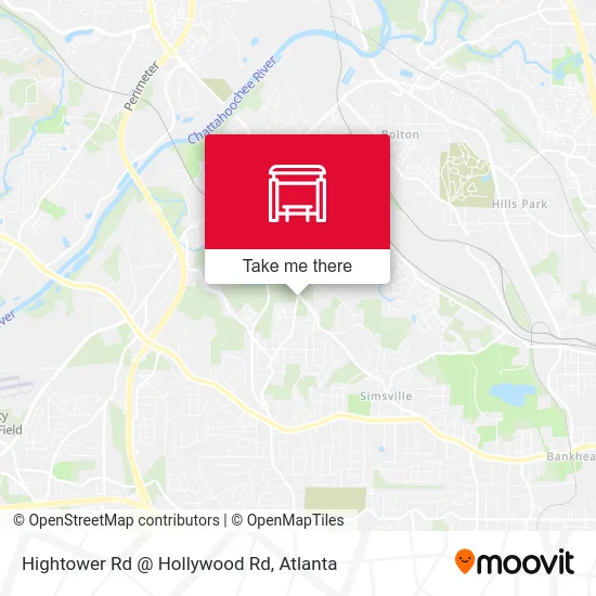 Hightower Rd @ Hollywood Rd map