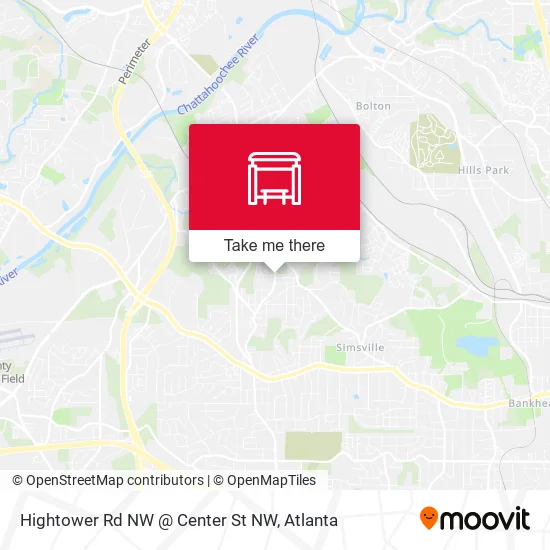 Mapa de Hightower Rd NW @ Center St NW
