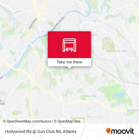 Hollywood Rd @ Gun Club Rd map
