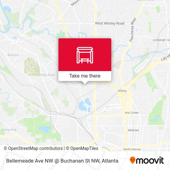 Mapa de Bellemeade Ave NW @ Buchanan St NW