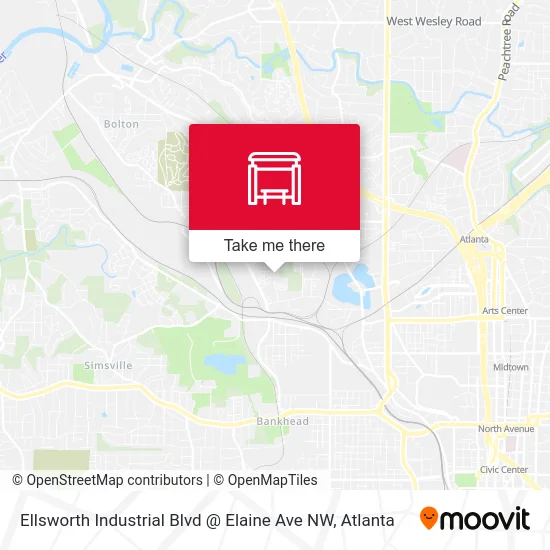 Ellsworth Industrial Blvd @ Elaine Ave NW map