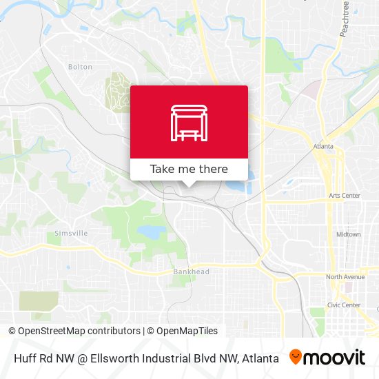 Huff Rd NW @ Ellsworth Industrial Blvd NW map