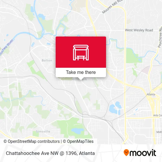 Chattahoochee Ave NW @ 1396 map