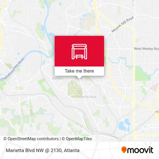 Marietta Blvd NW @ 2130 map