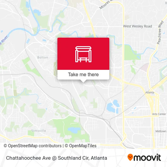 Chattahoochee Ave @ Southland Cir map